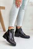 Eco-Friendly Women's Ankle Boots with Zipper and Insulation