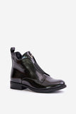 Eco-Friendly Women's Ankle Boots with Zipper and Insulation