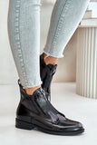 Eco-Friendly Women's Ankle Boots with Zipper and Insulation