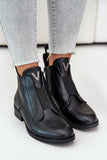 Stylish Eco-Friendly Ankle Boots with Zipper and Insulation
