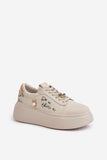 Stylish Women's Leather Platform Sneakers for Everyday Wear