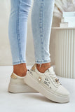 Stylish Women's Leather Platform Sneakers for Everyday Wear