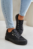 Stylish Eco Leather Platform Sneakers for Cold Weather