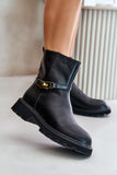 Elegant Women's Leather Boots with Insulated Comfort
