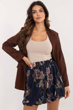 Floral Print Mini Skirt with Comfortable Elastic Waistband