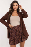 Floral Mini Skirt with Elastic Waistband for Casual Style