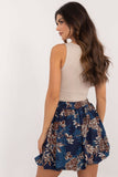 Floral Print Mini Skirt with Comfortable Elastic Waistband