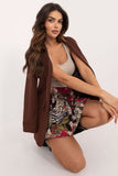 Floral Print Mini Skirt with Elastic Waistband for Comfort
