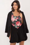Floral Print Mini Dress with Comfortable Lining and Support