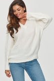 Cozy Women's V-Neck Sweater for Effortless Style