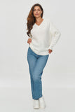 Cozy Women's V-Neck Sweater for Effortless Style