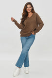 Cozy Women's V-Neck Sweater for Effortless Style