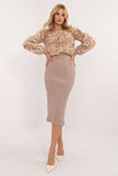Elegant Ribbed Midi Skirt for Everyday Comfort and Style