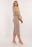 Elegant Ribbed Midi Skirt for Everyday Comfort and Style