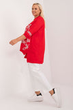 Chic Asymmetrical Blouse with Rhinestone Detail for Everyday Style