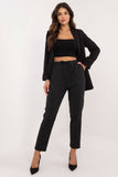 Chic High-Rise Sweatpants with Rhinestone Detail