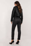 Chic Eco-Leather Pants with Pockets for Everyday Style