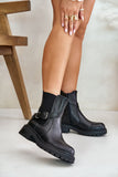 Elegant Natural Leather Insulated Sable Boots for Winter