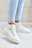 Eco Leather Women's Laced Sneakers for Autumn & Winter