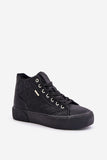 Stylish Eco Leather Women's Laced Sneakers for All Seasons