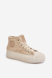 Chic Insulated Women's Platform Sneakers for Cold Weather