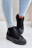Stylish Insulated Women's Platform Sneakers for Winter