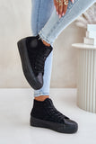 Stylish Insulated Women's Platform Sneakers for Winter