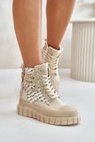 Eco-Suede High-Top Sneakers with Platform & Zipper Closure