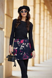 Floral Foam Mini Skirt for Effortless Chic Style
