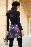 Floral Foam Mini Skirt for Effortless Chic Style