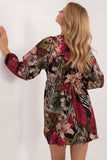 Chic Floral Mini Dress with Heart Neckline for Everyday Elegance