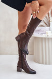 Elegant Eco Leather Stiletto Boots for Colder Days