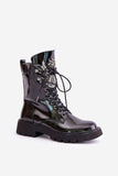 Stylish Insulated Eco Leather Bagger Boots for Winter