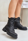 Stylish Insulated Women's Worker Boots with Zipper & Laces