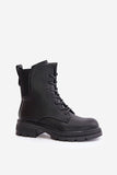 Stylish Insulated Women's Worker Boots with Zipper & Laces