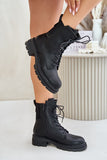 Stylish Insulated Women's Worker Boots with Zipper & Laces