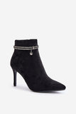 Elegant Eco-Suede Stiletto Boots with Straps for Nights Out