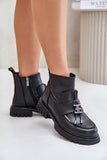 Elegant Leather Women's Boots with Zipper Closure and Insulation