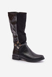 Stylish Women's Insulated Boots with Decorative Buckle