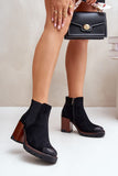 Stylish Eco-Suede Ankle Boots with Stiletto Heel
