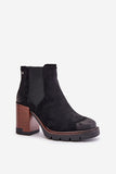 Stylish Eco-Suede Ankle Boots with Stiletto Heel