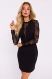 Elegant Lace Accent Mini Dress for Special Occasions