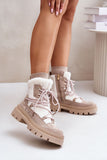 Stylish Women's Ankle Boots with Warm Sheepskin Fur