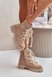 Stylish Eco Suede Ankle Boots with Warm Lining and Zipper