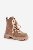 Stylish Eco Suede Ankle Boots with Warm Lining and Zipper