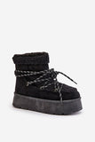 Stylish Women's Platform Snow Boots with Fur Lining