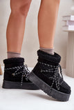 Stylish Women's Platform Snow Boots with Fur Lining