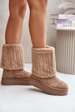 Eco-Friendly High Women's Snow Boots with Fur Lining