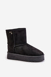 Stylish Eco Suede Snow Boots with Warm Fur Lining