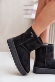Stylish Eco Suede Snow Boots with Warm Fur Lining